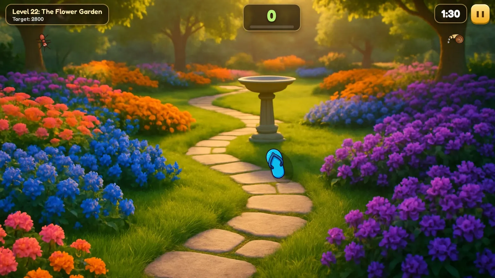 Bug Bash 2 flower garden level